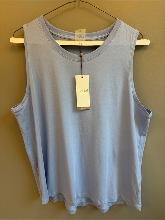 CALIA by Carrie Underwood Tops - CALIA by Carrie Underwood Pale Blue Sleeveless Crewneck Tank